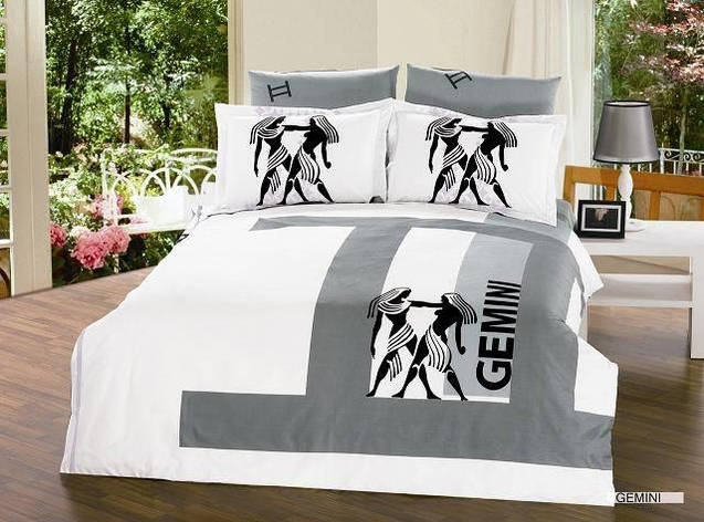КПБ ARYA сатин GEMINI-Близнецы евро, фото 1