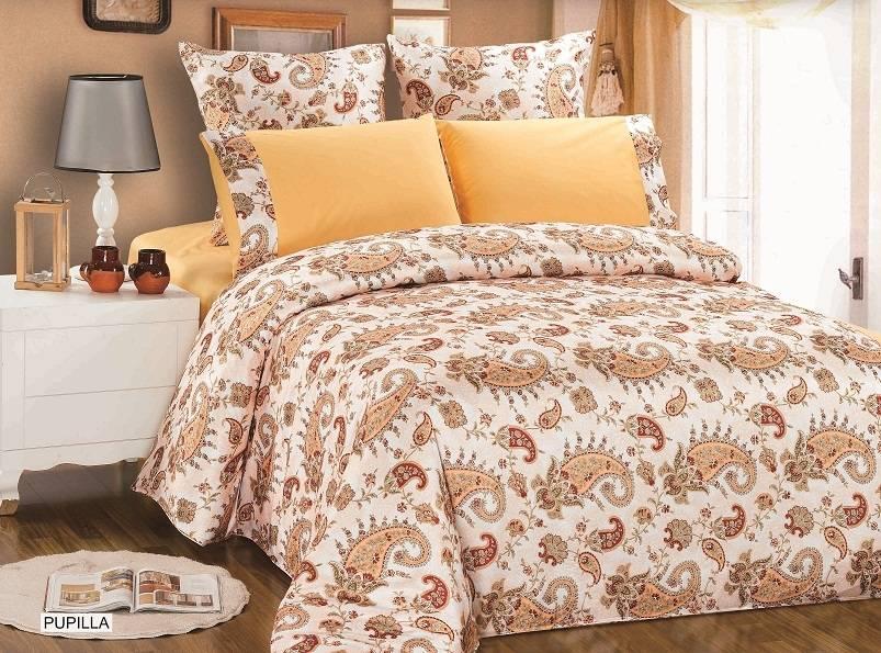 КПБ ARYA сатин+шовк PUPILLA євро бежевий