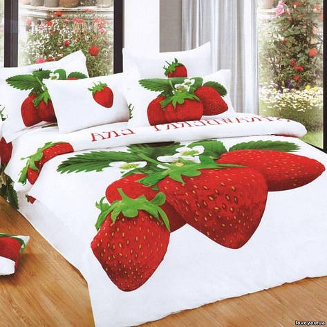 КПБ Love You сатин Ягідка сімейний (2 підковдри), фото 1