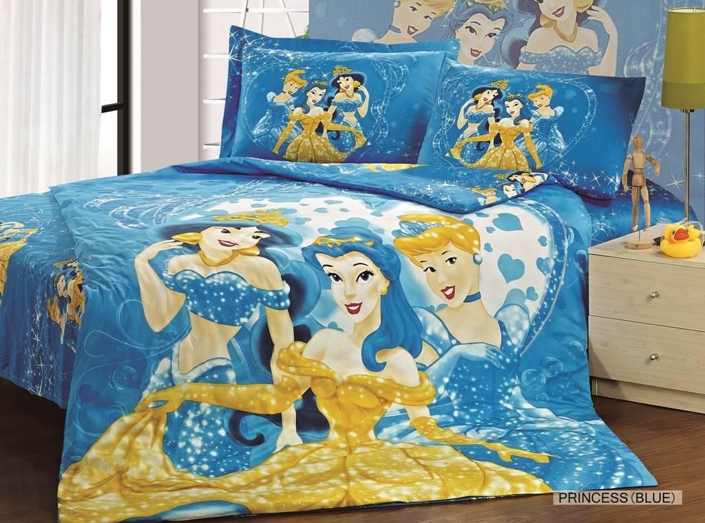 КПБ ARYA сатин Princess полуторний блакитний