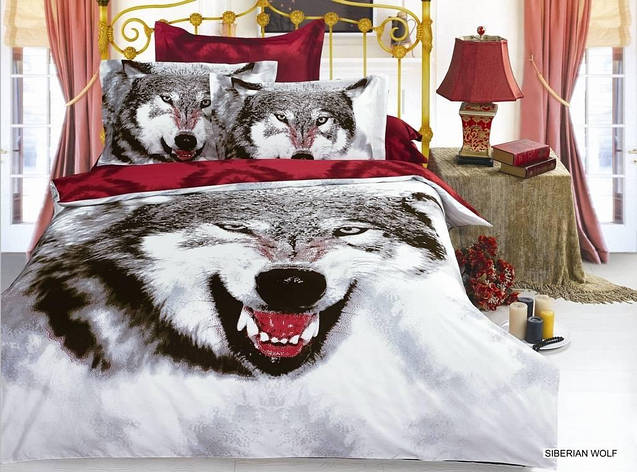 КПБ ARYA сатин Siberıan Wolf євро, фото 1