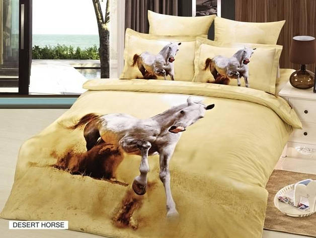 Комплект постільної білизни ARYA 3D Exclusive Desert Horse, фото 1