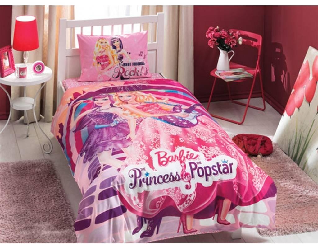 Постільна білизна TAC DISNEY Barbi Princess Popstars полуторний