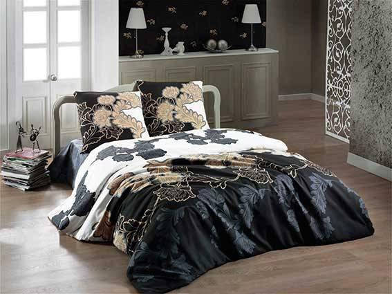 КПБ Arya Ранфорс Floblack Gri полуторный, фото 2