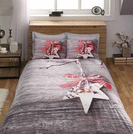 TAC 3D saten Star gri євро, фото 2