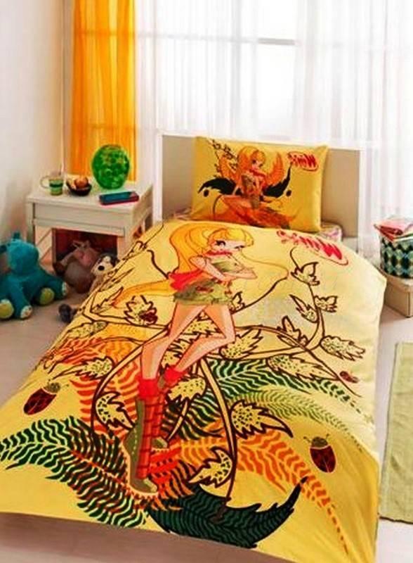 Комплект постільної білизни TAC DISNEY WINX STELLA NATURE LOVE полуторний