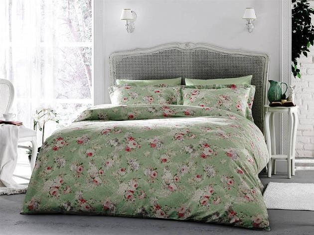 Комплект постільної білизни Tivolyo Home ROSE DANTELA полуторний, фото 1