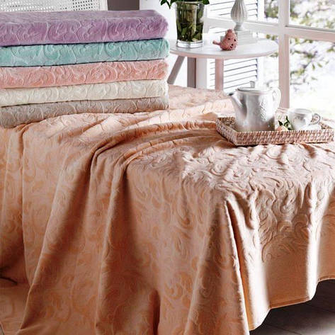 Постільний комплект Tivolyo Home BAROC піку полуторний білий, фото 1