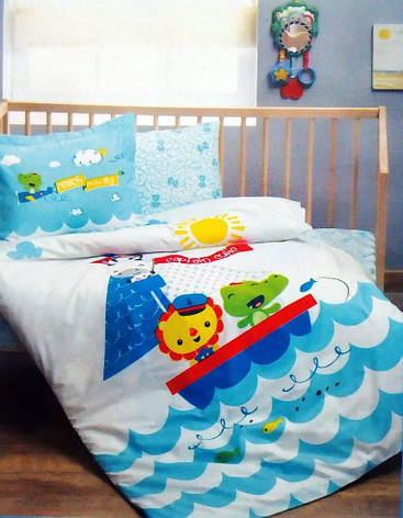 Постільна білизна TAC baby FISHER PRICE BOY дитяче, фото 1