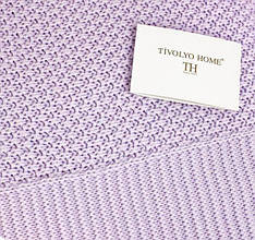 В'язаний Плед Tivolyo Home SERA Ліловий, 220*250