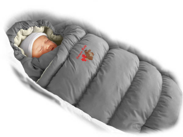 Пуховий конверт Inflated-А (Сірий+фланель), фото 2