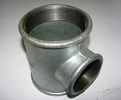 Трійник редукційний оцинкований 4" x 2" ВВВ Hydro-T