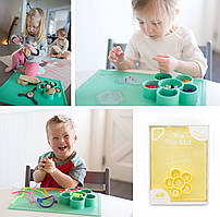 EZPZ — Силіконовий килимок flower play, колір зелений