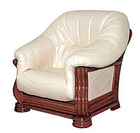 Классическое кожаное кресло Монарх (105 см)