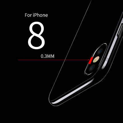 Ультратонкий 0,3 мм чохол для Apple iPhone X прозорий (на айфон х), фото 2