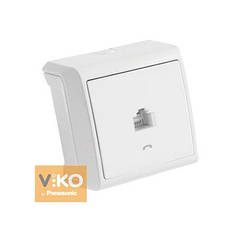 Розетка комп'ютерна RJ-45 біла ViKO Vera 90681032