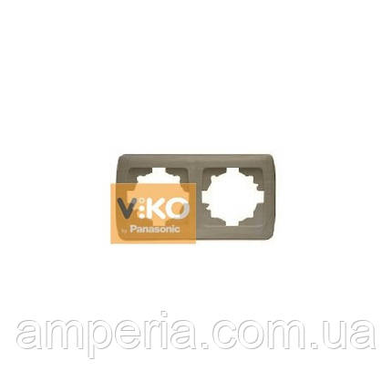 Рамка 2-тя горизонтальна бронза ViKO Carmen Decora 93190422, фото 1