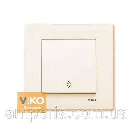 Вимикач 1-кл. прохідний Крем ViKO Karre 90960104
