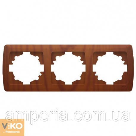 Рамка 3-я горизонтальна вишня Decora 93190483