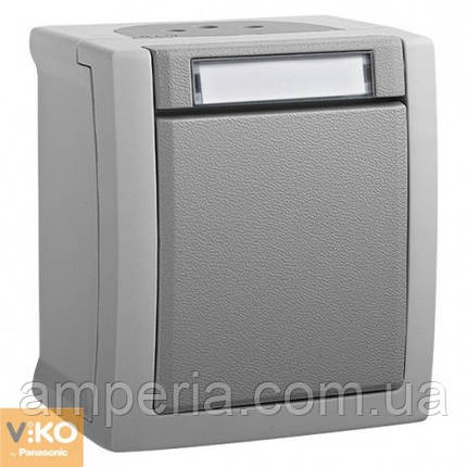 Розетка із заземленням з етикеткою ViKO Pacific 90591009, фото 1