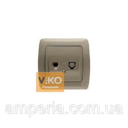 Розетка TF 1-а бронза ViKO Carmen 93010213, фото 1