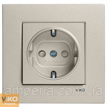 Розетка із заземленням бронза Novella 93000208, фото 1