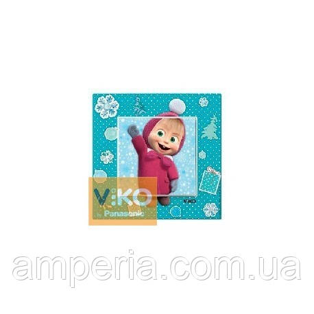 Вимикач 1-кл. Viko Karre Kids Маша взимку 90962703