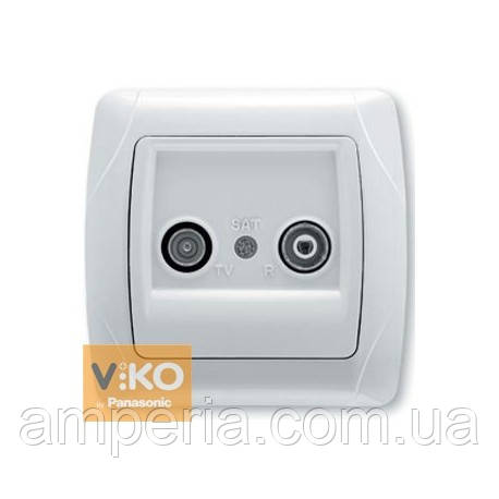 Розетка TV+radio кінцева біла ViKO Carmen 90561021