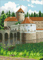 Малюнок на канві для вишивки нитками муліне ММ-3234 Менует Стара фортеця