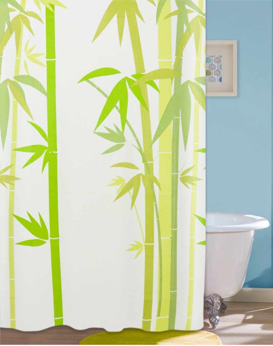 Шторка для ванни і душу Green Bamboo 180x180 (NJ10109)