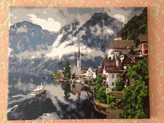 Mariposa, нарисованные картины Швейцарские Альпы MR-Q352
