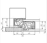 Прихована дверна петля Tectus TE 541 3D FVZ F1 (сатин хром), фото 3