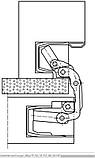 Прихована дверна петля Tectus TE 541 3D FVZ F1 (сатин хром), фото 5