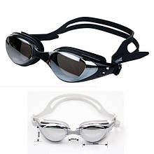 Спортивні окуляри для професійного плавання чорні