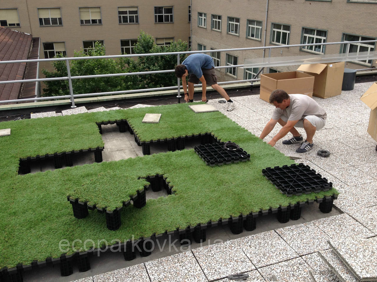 Модульне покриття Roofingreen як зелена трава