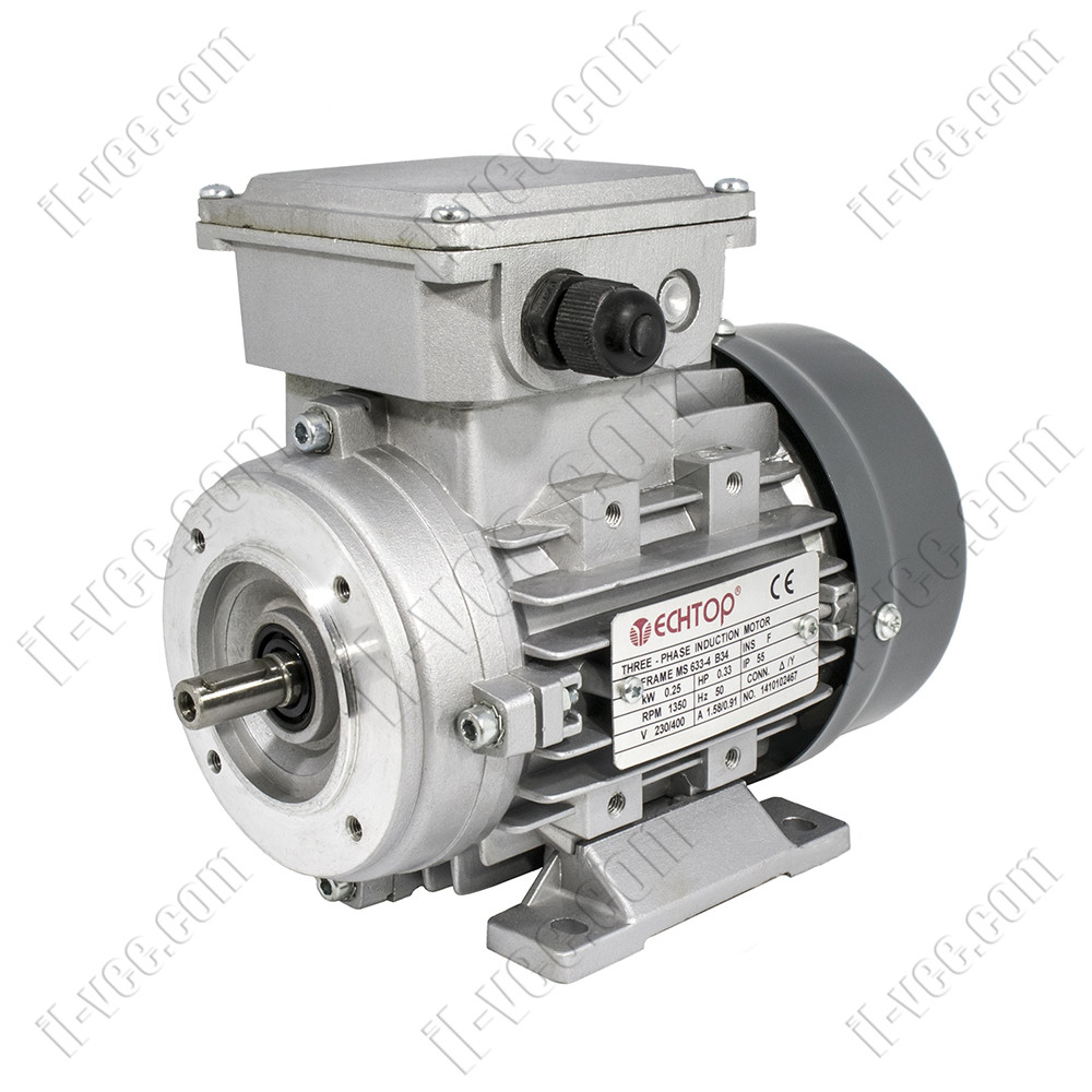 Електродвигун MS 633-4 B34 0,25 kW 1350RPM 220/400V TECHTOP