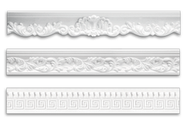 Плінтуси стельові і стінові 2м. з малюнком