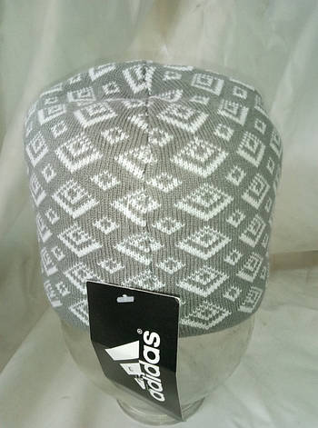 Чоловіча трикотажна Шапочка логотип ADIDAS, фото 2