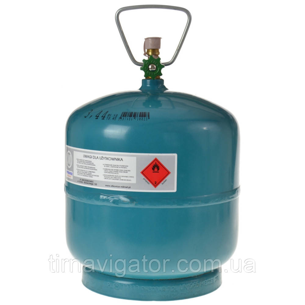 Балон газовий 7.2л 3кг Vitkovice (G3/8LH 3.2кг)