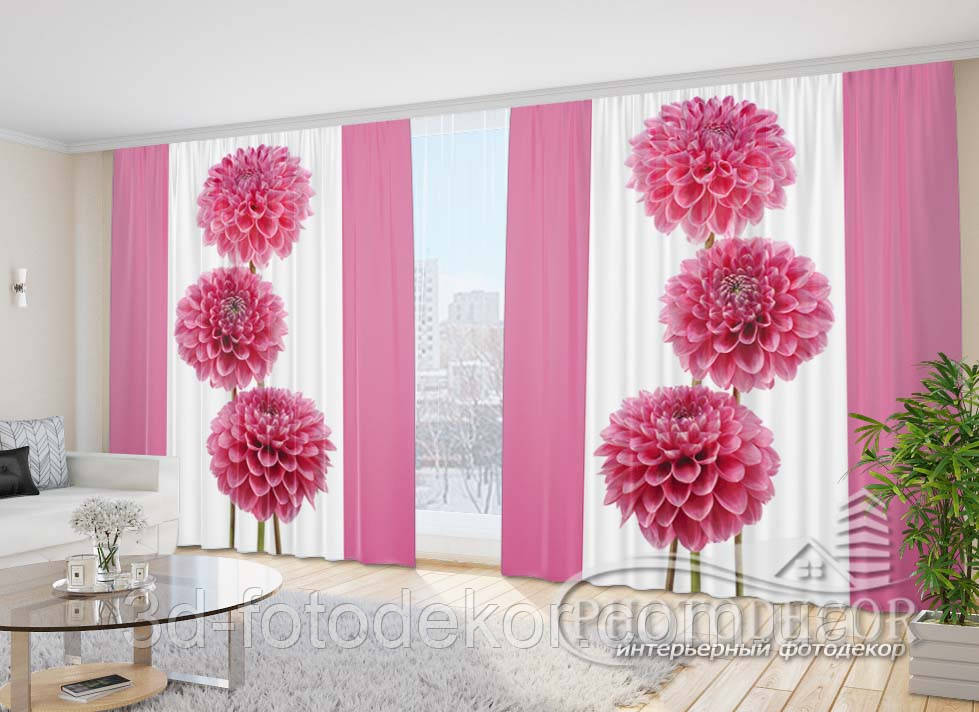 3D Фото Штори "Асканія" 2,7 м*3,5 м (2 полотна по 1,75 м), тасьма