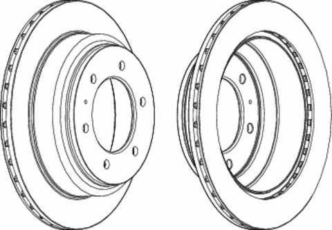 Диск гальмівний задній Great Wall H3; H5; Hover; Safe; Pegaus Ferodo