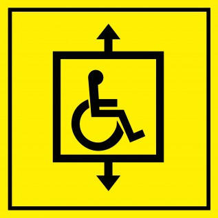 Табличка Ліфт для інвалідів