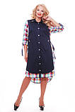 Сукня Євгена клітина разноцвет, фото 2