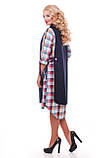 Сукня Євгена клітина разноцвет, фото 3
