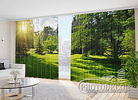 Фото шторы "В парке" 2,7*5,0м (2 полотна по 2,5м), тесьма