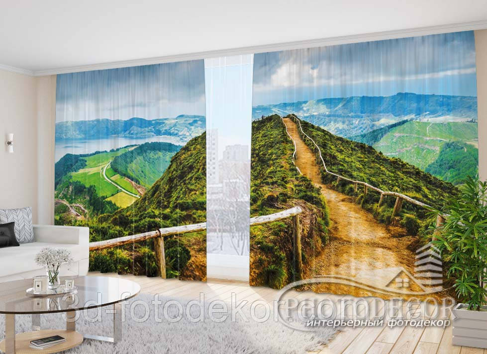 Фото Штори "Дорога в далечінь" 2,7*5,0 м (2 полотна по 2,5 м), тасьма