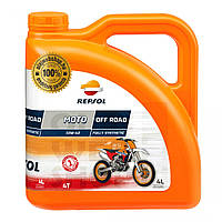 Моторное масло для мотоцикла REPSOL MOTO OFF ROAD 4T 10W40 (4L) синтетика ( для внедорожных кроссовых мото )