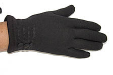 Жіночі стрейчеві рукавички Чорні СЕРЕДНІ, фото 3