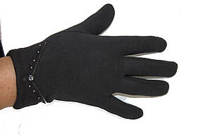 Жіночі стрейчеві рукавички Чорні МАЛЕНЬКІ, фото 3