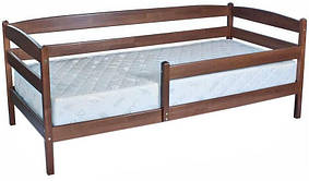 Ліжко дерев'яна Маріо без ящиків з перегородкою Олімп